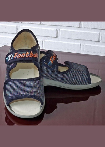 Ортопедичні відкриті тапочки капчики текстильні на липучках для хлопчика Waldi (333035650)