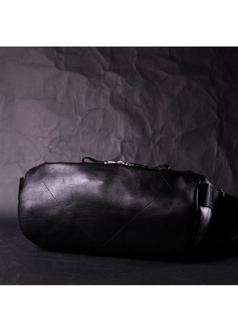 Оригінальна сумка через плече з натуральної шкіри 11649 Чорна Grande Pelle (366881245)