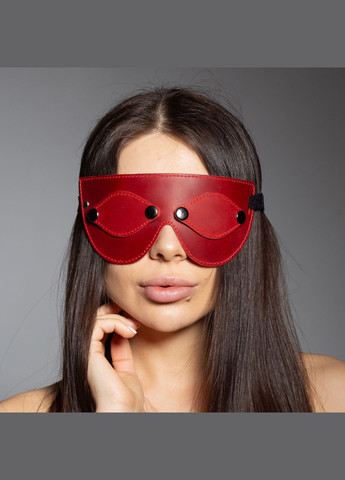 Маска шкіряна Blind eyes червона MS-3 Edena (327878365)