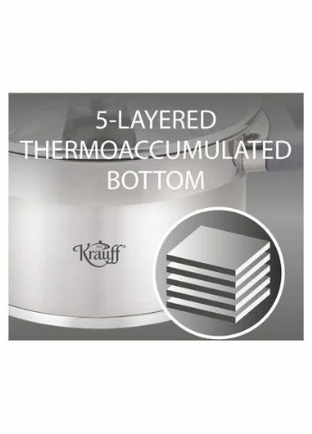 Кастрюля 47 л Elite 22 см нержавеющая сталь (26-238-058) Krauff (325700927)
