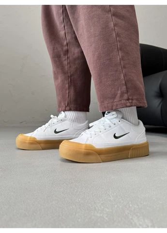 КРОСІВКИ ЖІНОЧІ NIKE COURT LEGACY LIFT WHITE / GYM НАЙК КОУРТ ЛЕГАСІ No Brand білі демісезони (367115121)