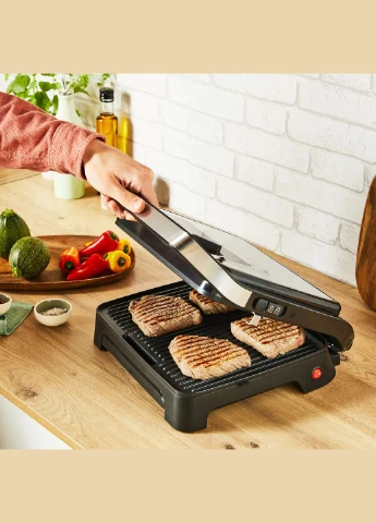 Гриль прижимной Inicio Classic 2000Вт, темп. режимов3, металл, черный Tefal (315406865)