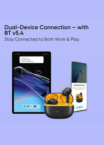 Bluetooth-гарнітура Buds T200 Lite Volt Black_EU Realme (347586210)