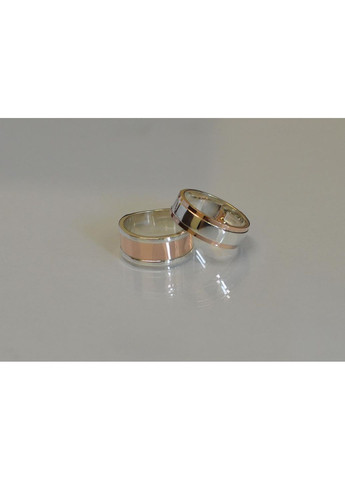 Пара серебряных обручек с золотыми пластинами Silver Style (367113001)