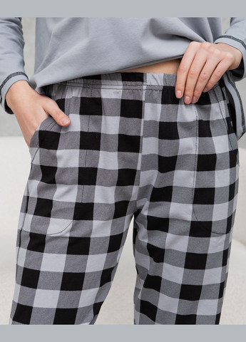 Сіра жіноча піжама зі штанами сіра клітина Nicoletta