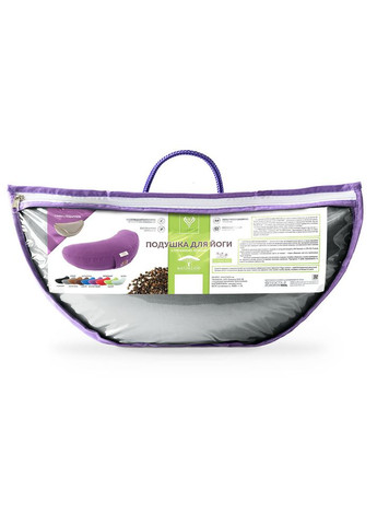 Подушка для йоги та медитації 46х25х10 см болстер з гречаним лушпинням гречане лушпиння гречка сіра IDEIA (342128650)