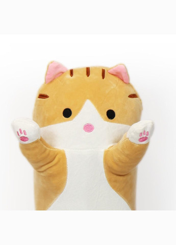 Мягкая игрушка-подушка Кот Батон 50см Рыжий No Brand (332793453)