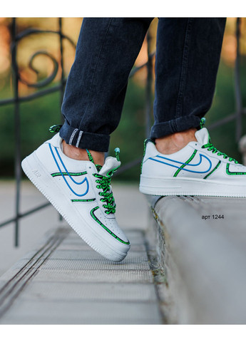 Белые демисезонные кроссовки worldwide white Nike Air Force 1 Low