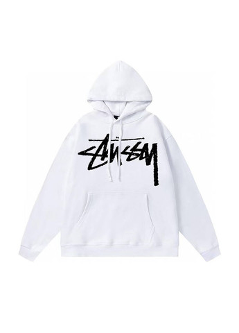 Чоловіча чорна, біла кофта в стилі stussy No Brand (363819823)