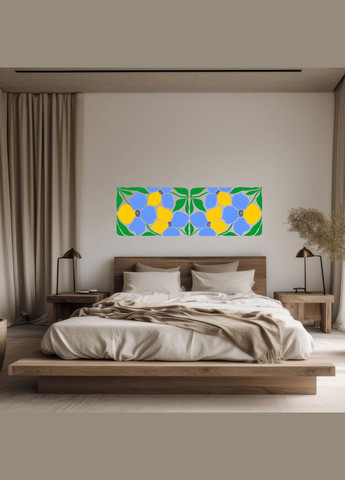 Вінілова інтер'єрна на стіну, шпалери та інші поверхні "Квіткова стіна" з Оракалу Кавун наклейка (316189485)