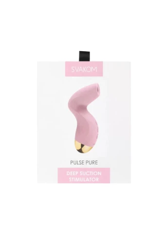 Вакуумний кліторальний стимулятор Pulse Pure Pale Pink, 5 режимів, 5 інтенсивностей у кожному Svakom (385657732)