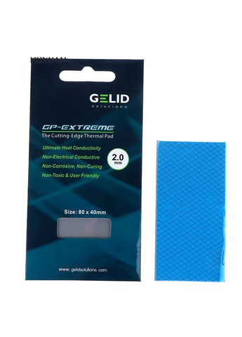 Термопрокладка GELID GPEXTREME 12W/mk 2мм 80x40мм No Brand (305844840)