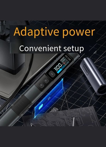 Розумний програмований паяльник USB HS-02B з блоком жевлення Fnirsi (307153139)