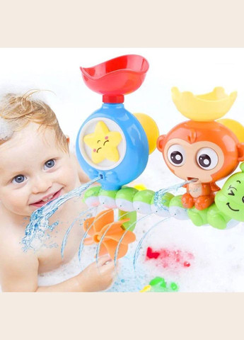 Детская развивающая игрушка для купания 52026 Водопад обезьянка оранжевая Fun Game (327216875)