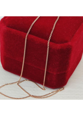 Серебряная тоненькая цепочка 925 пробы в позолоте плетения Панцир 40 см No Brand (366664909)