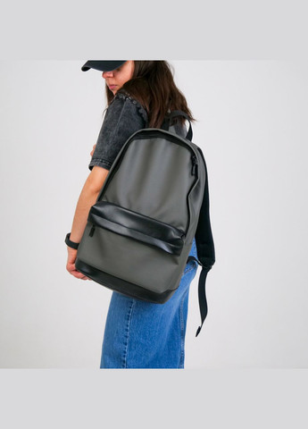 Универсальный рюкзак в удобном размере в экокожи, серый цвет ToBeYou city (293247121)