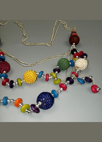 Намисто ручної роботи в стилі бохо Яскраве жіноче намисто+подарок No Brand (342384815)