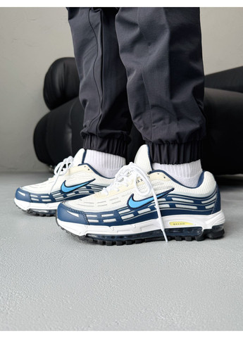 Чорні Осінні кросівки чоловічі nike air max tl 2.5 white / black / blue найк аір макс тл 2.5 No Brand