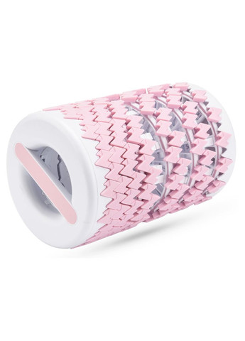 Массажный ролик 3D регулируемый бело-розовый Gymtek (303127060)