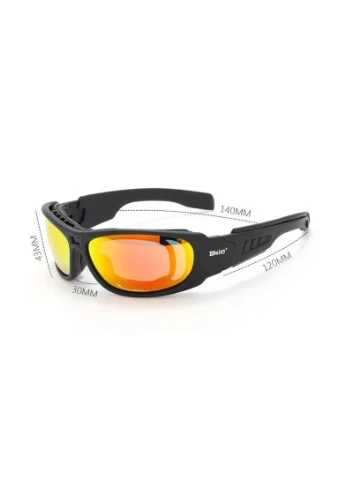 Защитные тактические очки с поляризацией C6 Black + 4 комплекта линз Daisy (329741360)