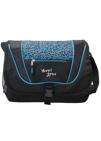 Сумка через плечо 9 Black/Blue (7156) Semi Line (360602566)