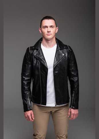 Черная демисезонная куртка косуха подкладка ткань осень/весна No Brand