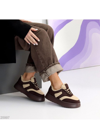 Зимние кроссовки Helen коричневые зима (370547177)