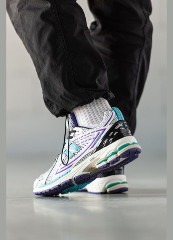 Белые демисезонные кроссовки мужские new balance 1906r white blue black | нью баланс 1906 белые No Brand