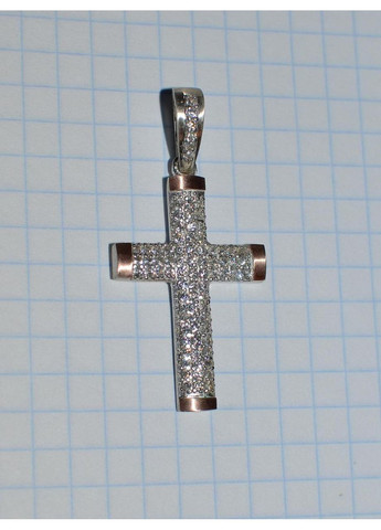 Серебряный крестик с золотыми пластинами Silver Style (367268295)