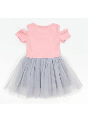 Комбинированное платье с принцессой (13380-92g-peach) Breeze (300624912)