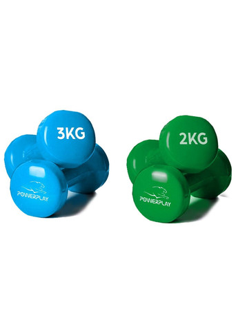 Набір гантелей в кейсі 12 кг. 4118 Fitness Dumbells (2шт.*1кг. 2шт.*2кг. 2шт.*3кг.) PowerPlay (315717947)