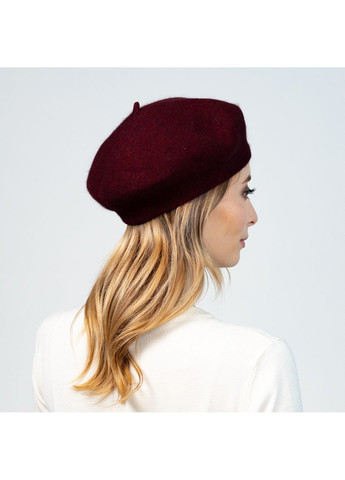 Берет жіночий ангора бордовий ЗОРЯНА LuckyLOOK 597-242 (322790306)