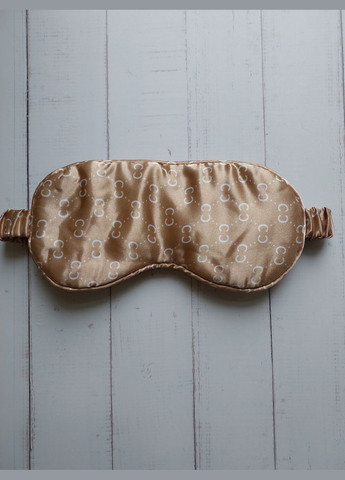 Шовковиста маска для сну бежевий (14-65) No Brand (311222858)