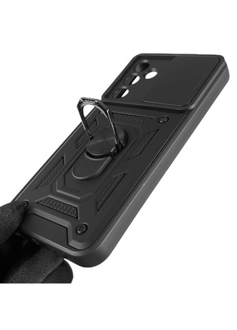Чехол для Galaxy M15 (SM-M156) бронированный с кольцом с подставкой на самсунг м15 чёрный rg1 Samsung (366022145)