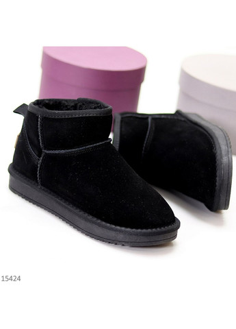 Низкие угги натуральная замша, зимние угги, уги, миниугги, зимние сапожки ITTS Fluff (304727176)