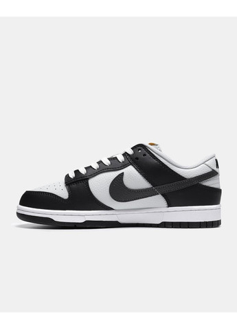 Чорні Осінні кросівки чоловічі nike dunk low mini swoosh - black total orange найк сб данк No Brand
