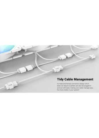Кулер до корпусу TF-12025-PRO ARGB TRIO WHITE ID-Cooling (393975621)