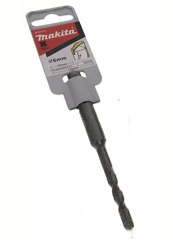 Бур SDS-Plus B-54140 (6 мм, 110 мм) свердло з центрирующим наконечником (6217) Makita (295039655)
