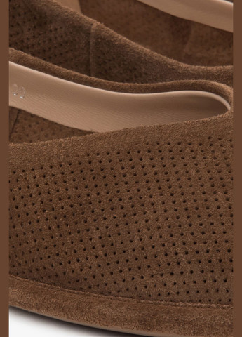 Коричневые балетки, цвет коричневый Estro