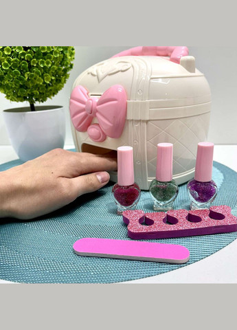 Набір косметики дитячий в скриньці тіні рум'яна помада набір для манікюру (HZ060) No Brand (335977487)