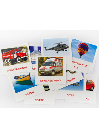 Картки міні Зірка Транспорт 11х11 см () Zirka 286289 (328397210)