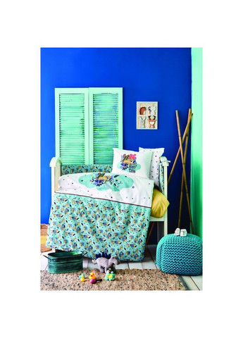 Дитячий набір в ліжечко для немовлят Bummer indigo індиго (10 предметів) Karaca Home (275394373)