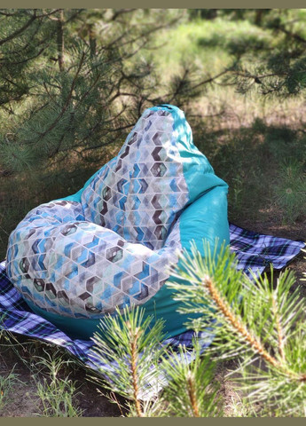 Крісло - мішок груша, L - 120х90 t Desi Dt 8+Багіра 11834 (1) SkyPuff (361258474)