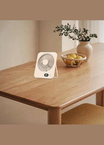 Вентилятор настольный аккумуляторный USB с дисплеем, портативный бездротовой Hofmy Po Fanu (351563220)
