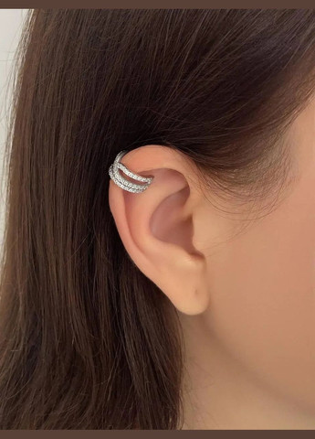 Срібна сережкакафф на хелікс. 40023 Ірій (290186215)