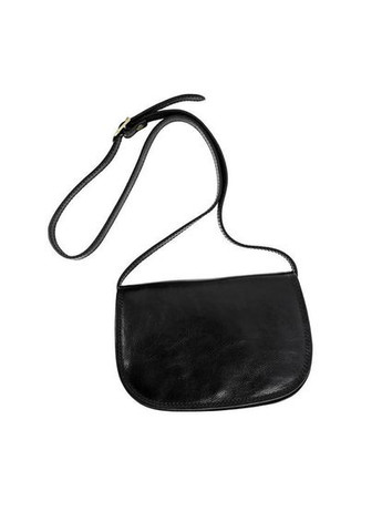 Кожаная сумка женская кроссбоди Time Resistance 5233201 Moonfleet — черная No Brand (298808511)