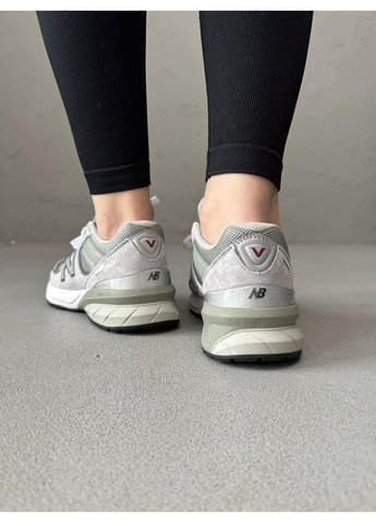 Серые демисезонные кроссовки мужские new balance 990 v5 grey нью беланс 990 v5 No Brand