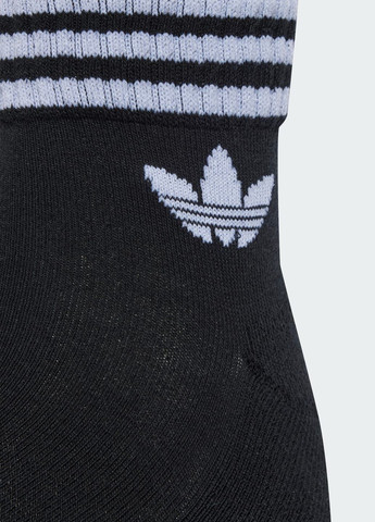 Белые три пары носков 3-stripes ankle socks adidas логотипы (338185020)