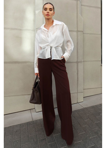 Свободные брюки цвета шоколад Jadone Fashion (357347964)