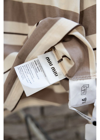 Лонгслив-Поло Cotton Piqué Polo Cream/Brown Shirt No Brand - (362044462)